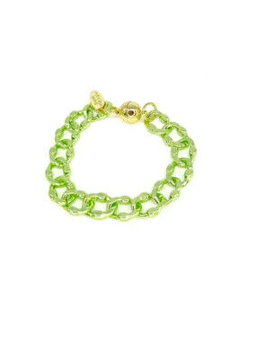 ALEXA RAE WONDER BRACELET LIQUID METALLIC APPLE MARTINI GREEN MAGNETIC CLASP
